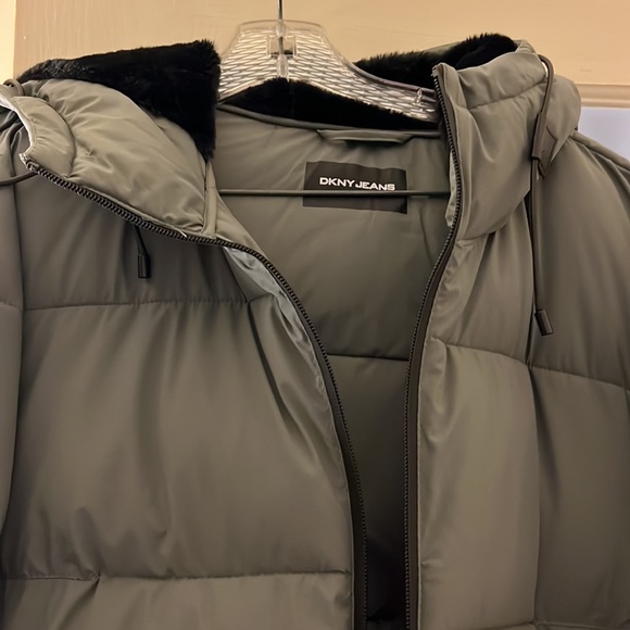 DKNY Jeans Ladies' Parka, Gray - Picture 6 of 8